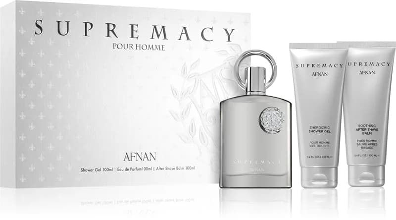 Afnan Supremacy Pour Homme 3 Piece Gift Set With Shower Gel And After Shav - Scents Avenue NG
