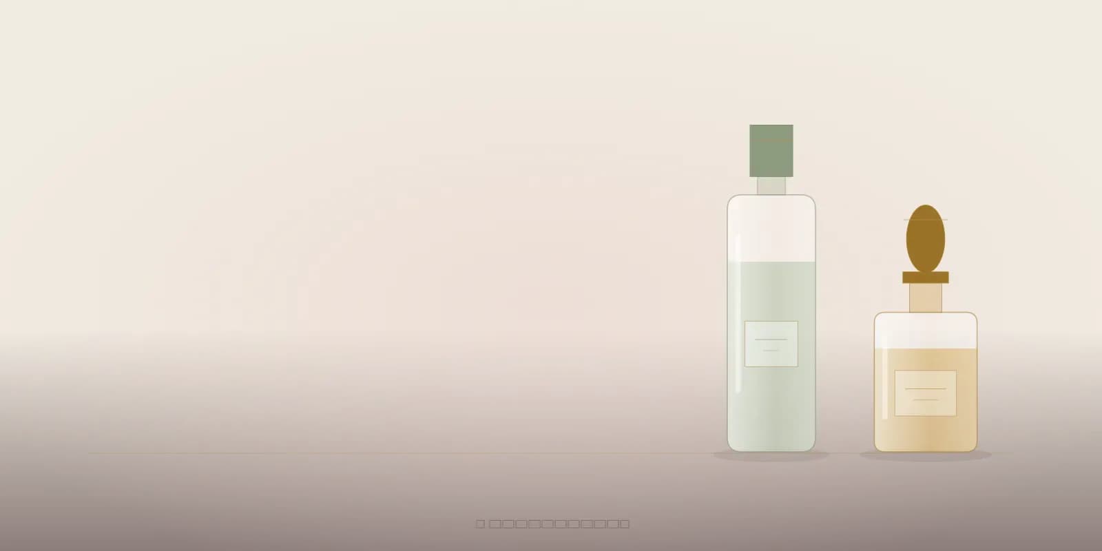 Sample bottles for the Scent Finder banner (sample image)